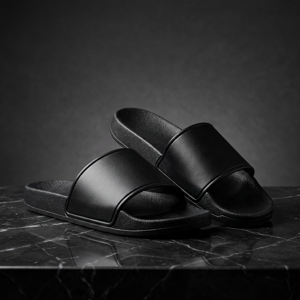 RodHod Unisex Hausschuhe Schwarz