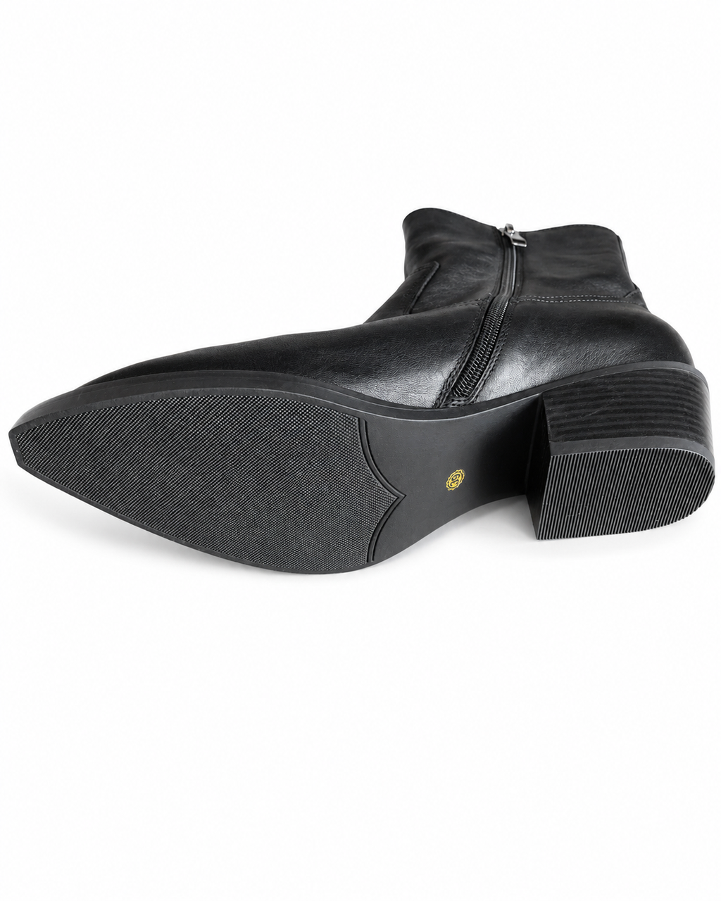 RodHod Damen Echtleder Stiefeletten Schwarz