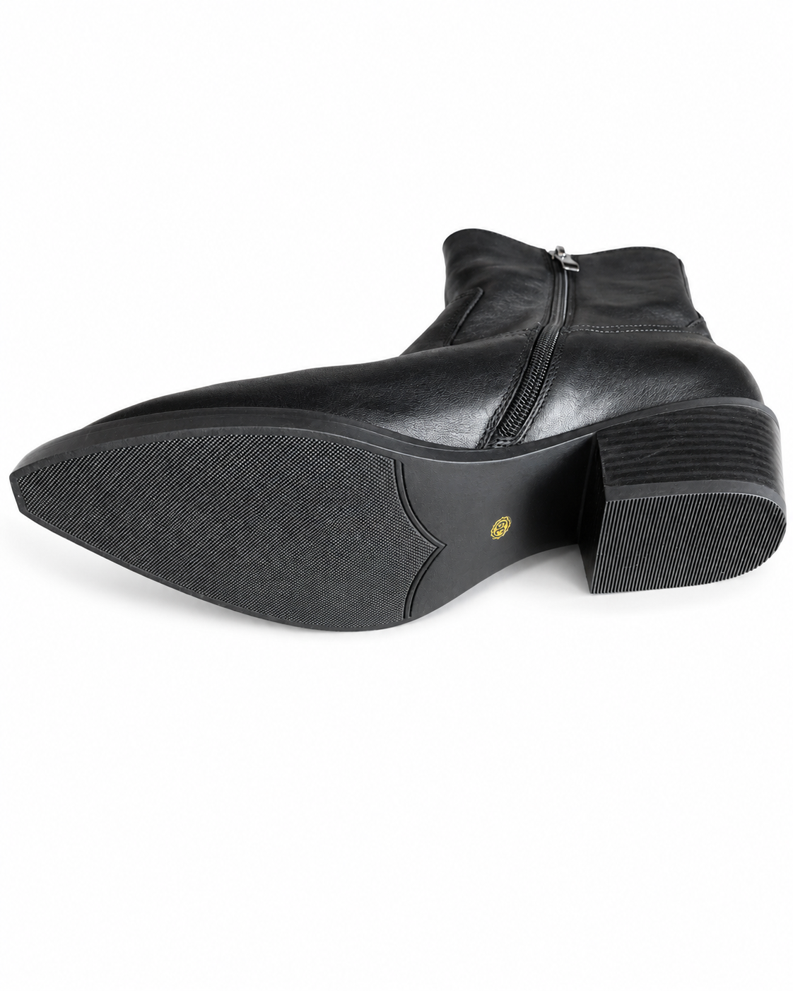 RodHod Damen Echtleder Stiefeletten Schwarz